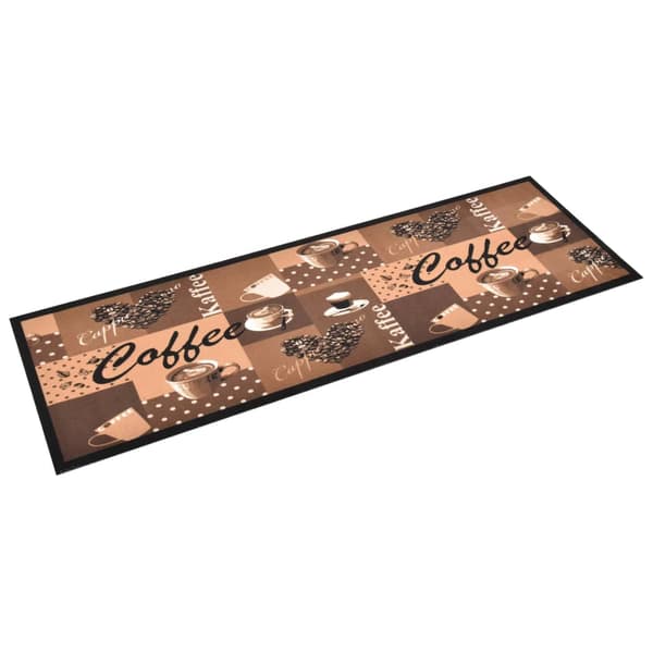 vidaXL køkkenmåtte kaffe brun 60x300 cm