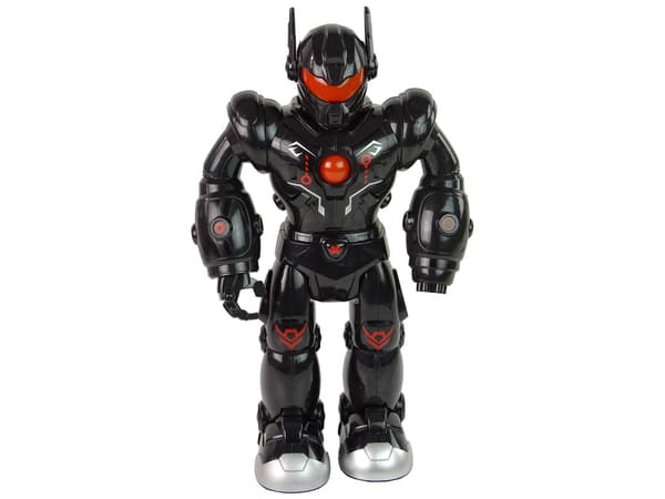 Interaktive robotgange med lydlys, sort