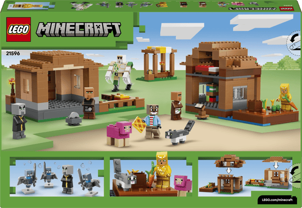 LEGO Minecraft Landsbyraid Sæt 607 dele (21596)