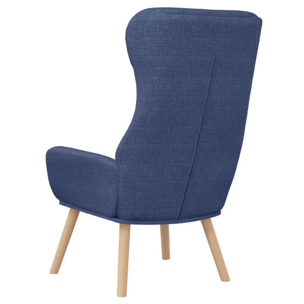 vidaXL Loungefåtölj, Blå, Klädd i Tyg
