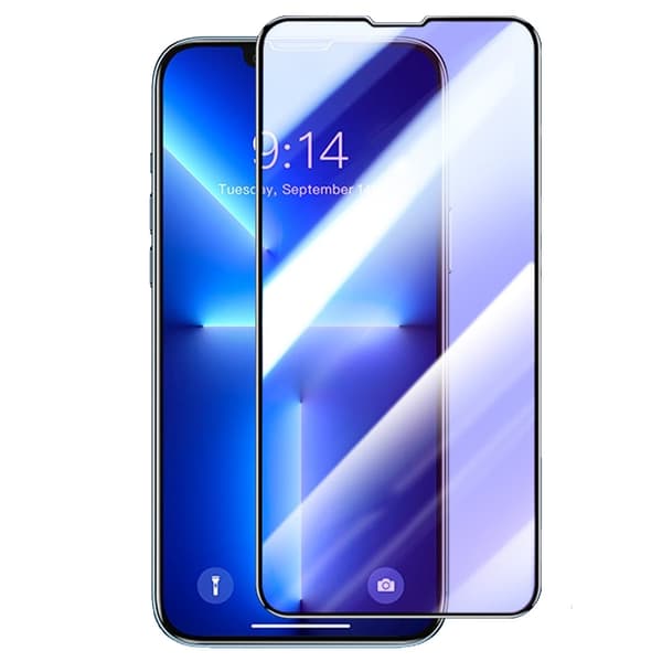 3D-härdat glas för iPhone 14 Plus, svart