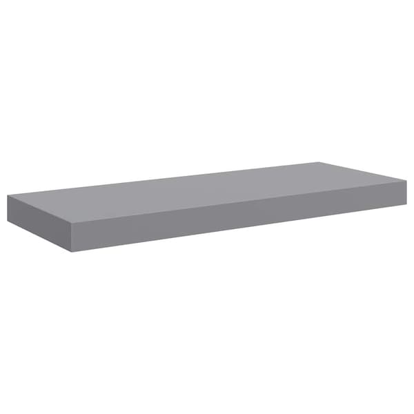 vidaXL Seinähylly harmaa 60x23,5x3,8 cm MDF