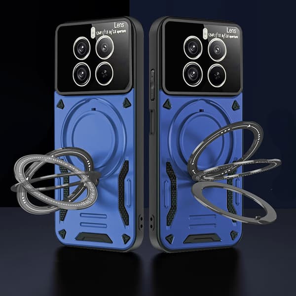 Pansercover til Realme 12 Pro 5G / 12 Pro+ 5G, Magnetisk Ring, Blå