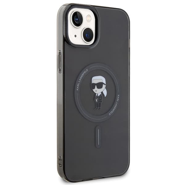Karl Lagerfeld IML Ikonik MagSafe-etui til iPhone 15 Plus, sort