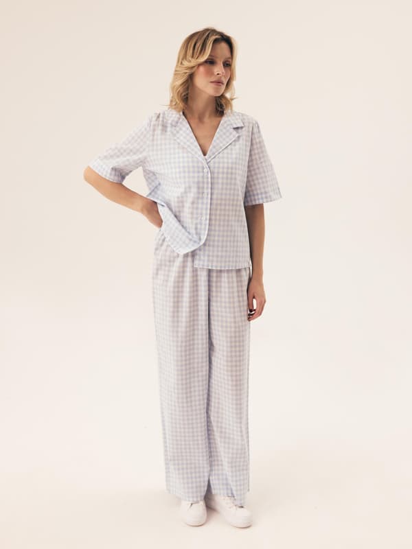 Rossini Esotiq Dampyjamas | Ljusblå XL