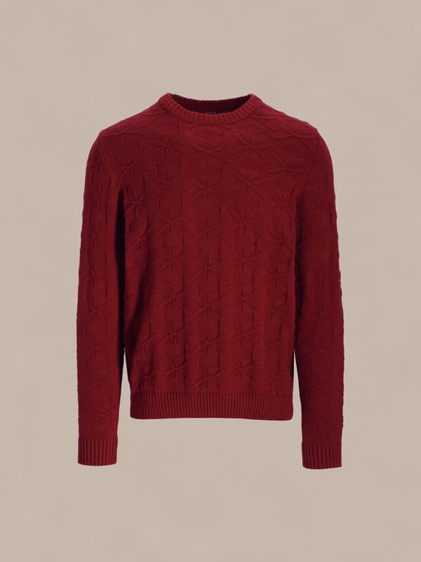 SHIRLEY M BURGUNDY SWEATER