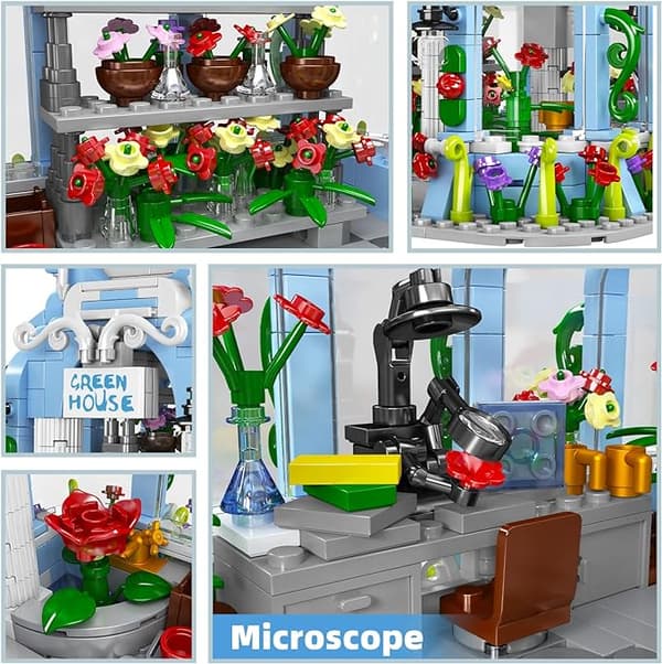 Botanisk trädgård LED - Mould King 1289 st Technic Blocks