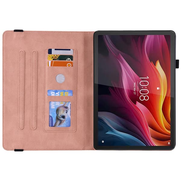 Etui til Lenovo Idea Tab 11" / Tab K11 11" (2. generation), Butterfly, pink