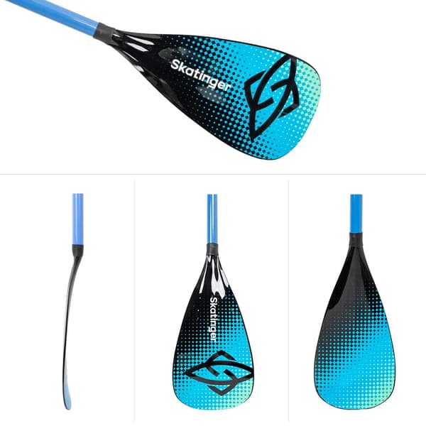 SKATINGER Glasfiberpaddel 215 cm Blå