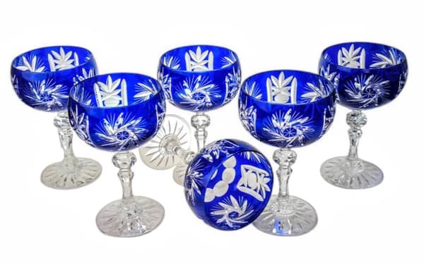 Koboltkrystal champagneglas 150ml Olive Grinder