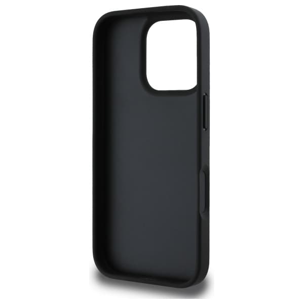 DKNY Texture Pattern Tonal Stripe -suojakuori iPhone 16 Pro Maxille, musta