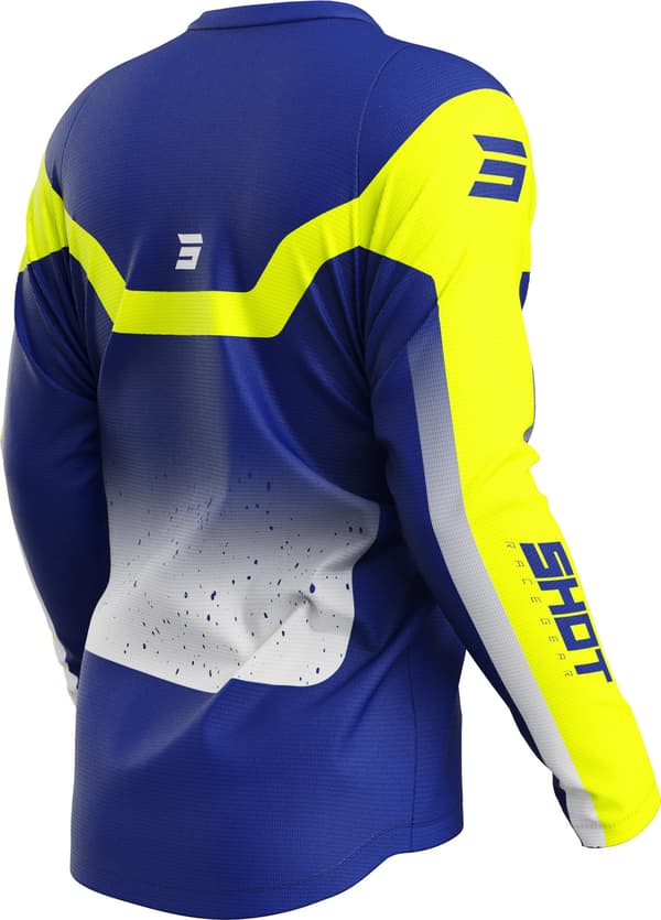 Devo Blast Blå Kors Motorcykel Offroad T-shirt Størrelse S