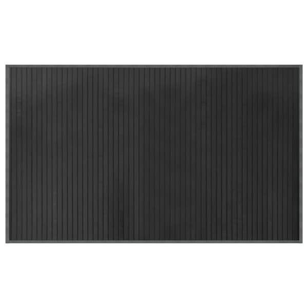 vidaXL Suorakulmainen matto, harmaa, 60x100 cm, bambu