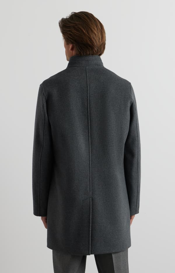 Halvforet frakke 52
