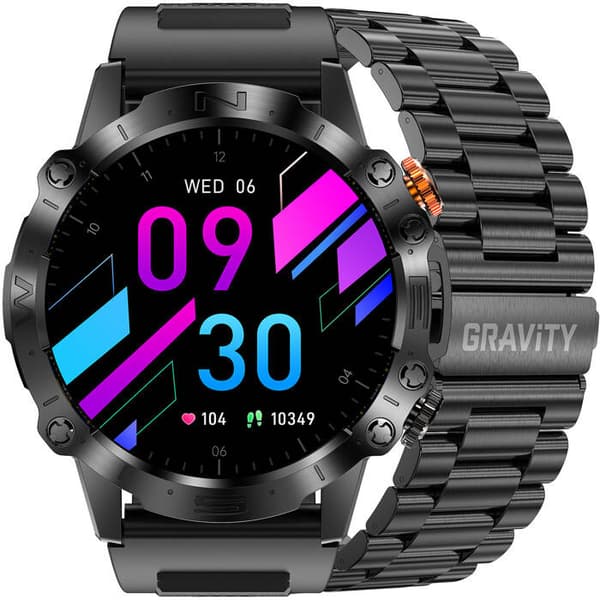 Herr smartklocka GRAVITY GT20-1 - AMOLED, Extra rem (sg024a)