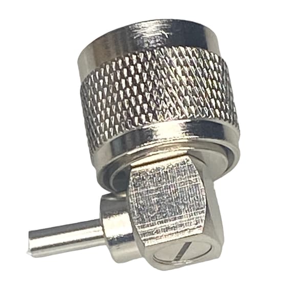 UHF-stik til RG174-kabel, vinklet