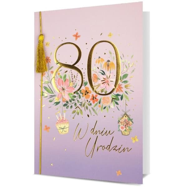 Kort B6 Fødselsdag 80