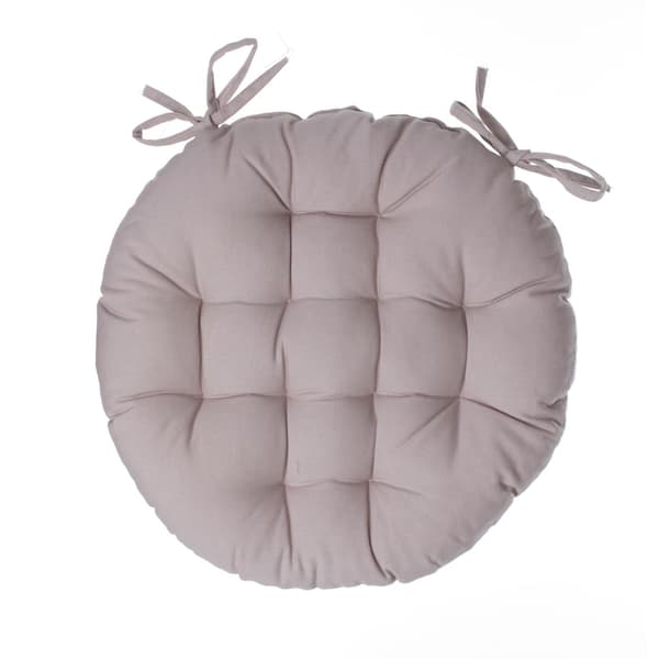 Beige rund stolehynde