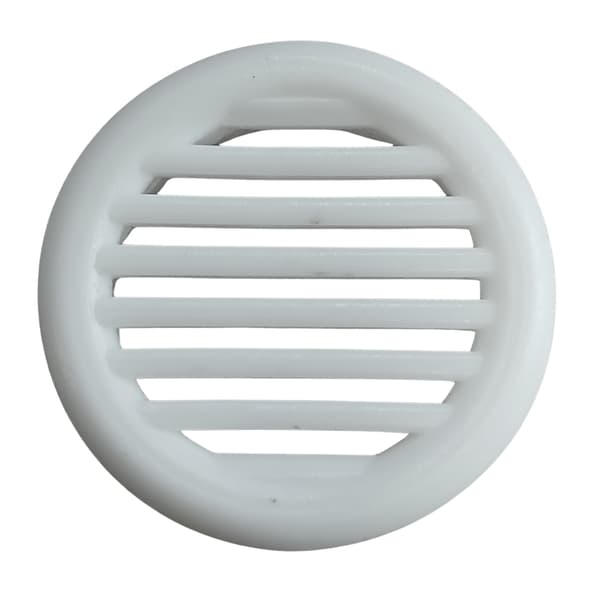 Ventilationsventil för möbelskåp, diameter 35, vit, 10 stycken