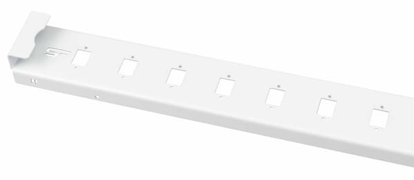 19” 1U 12xSC Simplex gråt fiberoptisk panel
