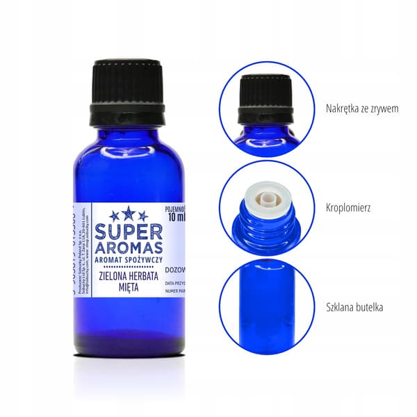 Superaromas grönt te mintarom 30 ml