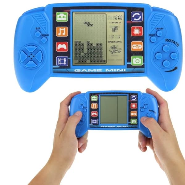 Elektronisk arkadespil til børn Tetris-konsol - Blå