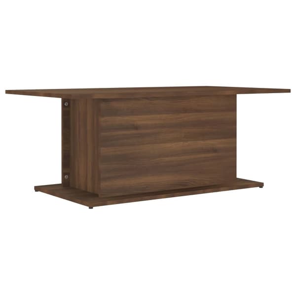 vidaXL sofabord brunt egetræ 102x55,5x40 cm