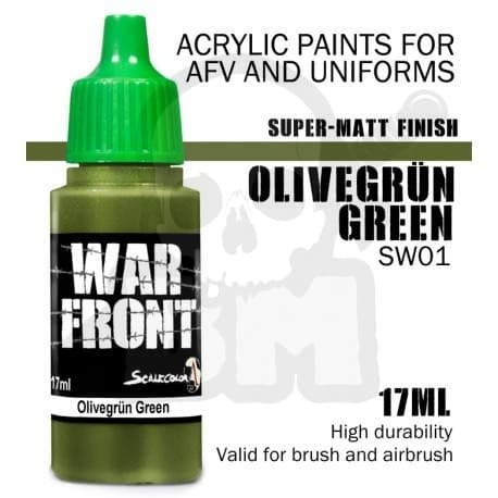 SW-01 Skalfärg Krigsfront Olivgrön