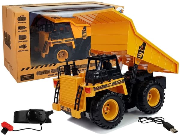 Fjernstyret dumper med håndbevægelse, byggesæt 1:22