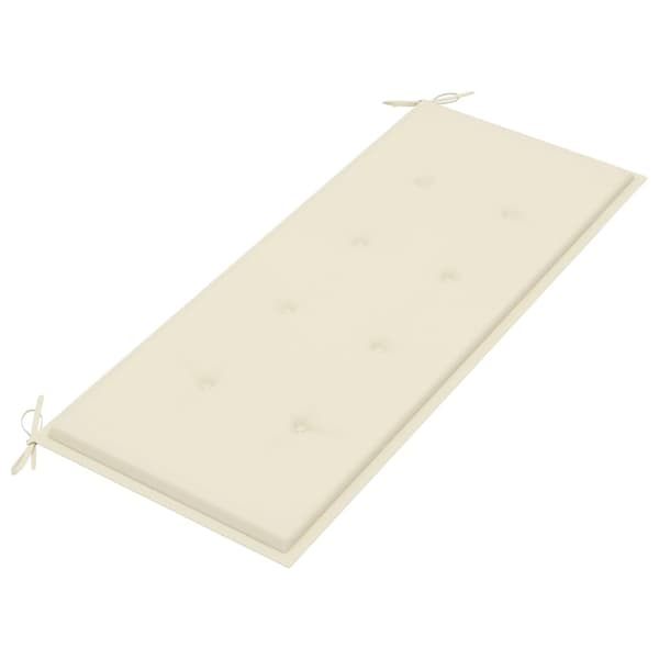 vidaXL Puutarhapenkki tyynyllä 120 cm bambu