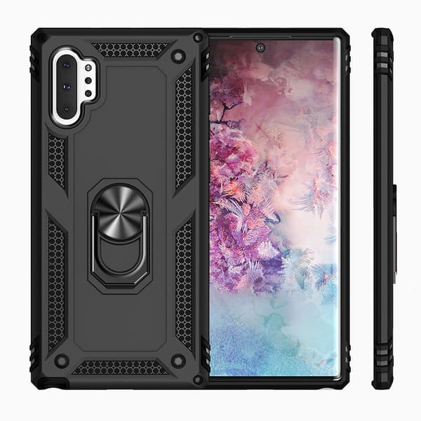 Pansret cover til Samsung Galaxy Note 10+ Plus, Nox Case Ring, sort