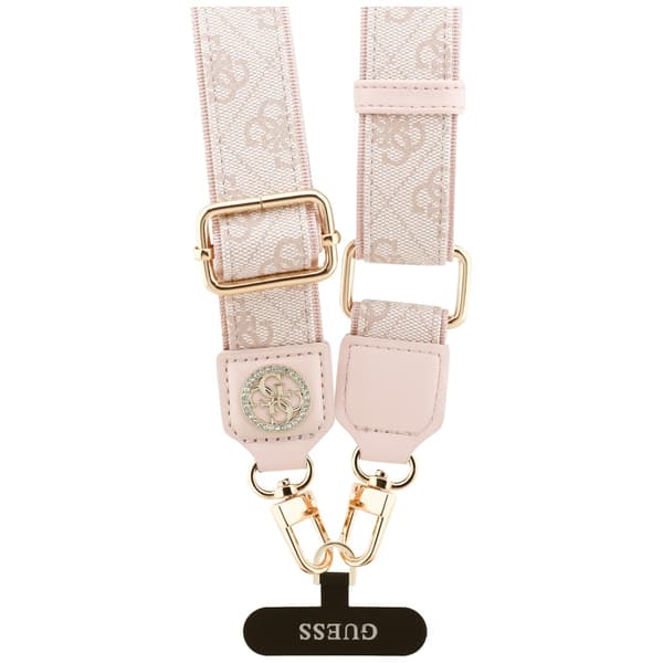Guess Universal CBDY 4G Tether Patch Strass Metal Logo Pinkki Avaimenperä