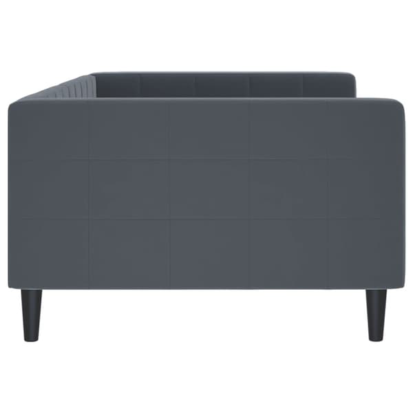 vidaXL Bäddsoffa mörkgrå 100x200 cm sammet