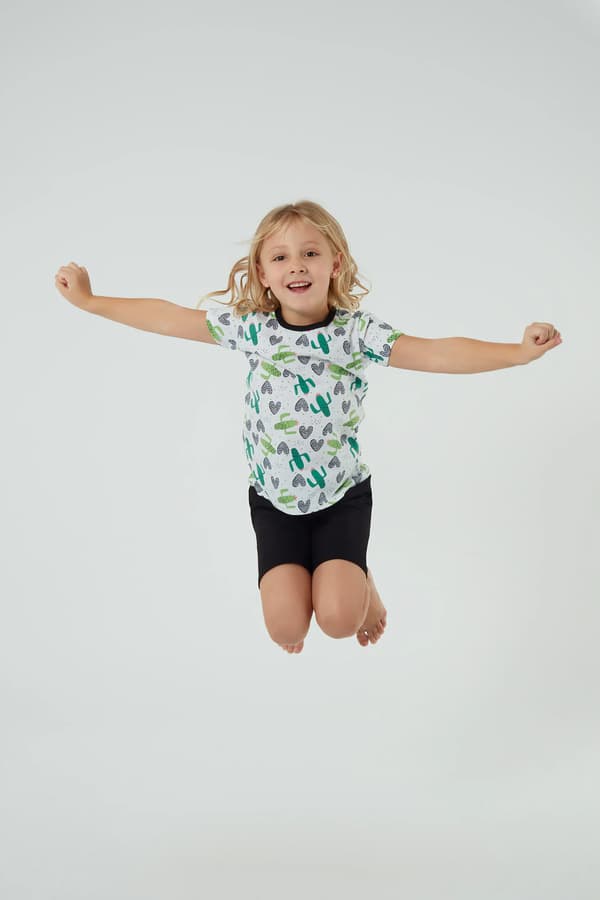 Picos barnpyjamas kortärmad, korta byxor 8 år