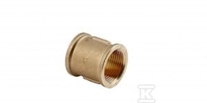Messingmuffe 5/4" gul