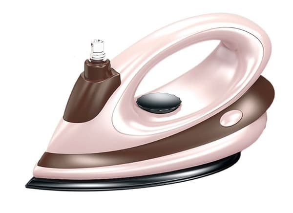 Litet strykjärn med vibrationsfunktion
