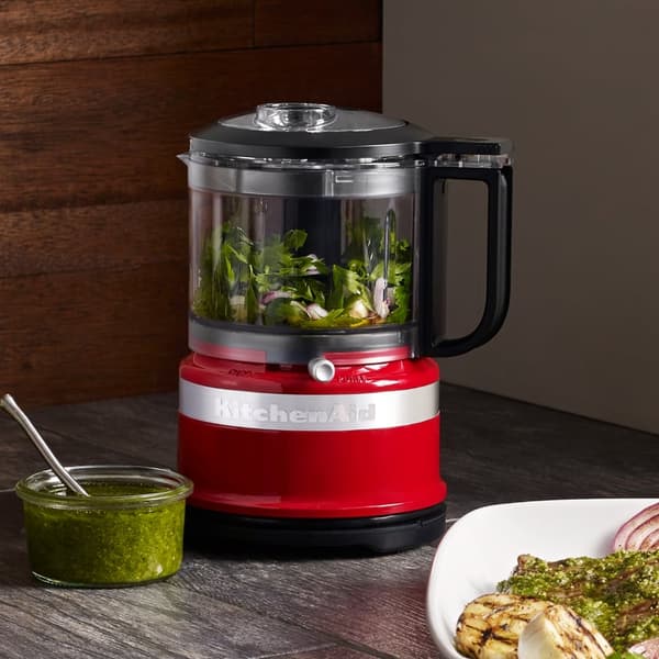 KitchenAid Mini Foodprocessor 0,8L 5KFC3516 KitchenAid Farve: Blank rød