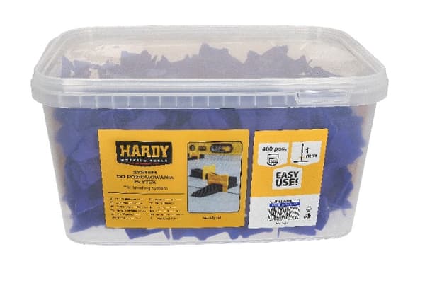 Hardy nivelleringssystemklemmer 1 mm 400 stk.