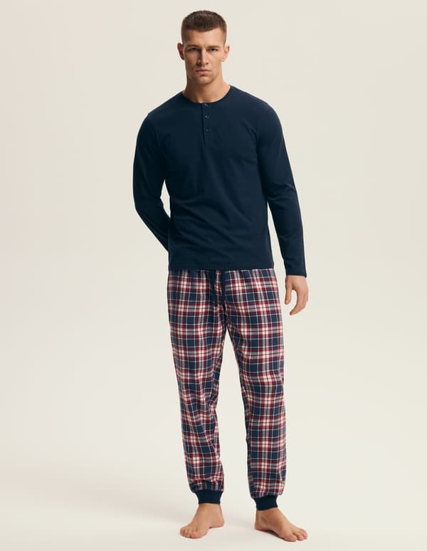 Herre Noir Henderson pyjamas | Marineblå M