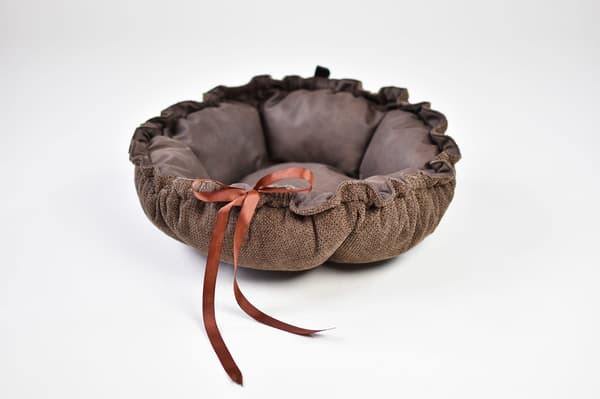 DAISY seng brun + brun struktur 80 cm