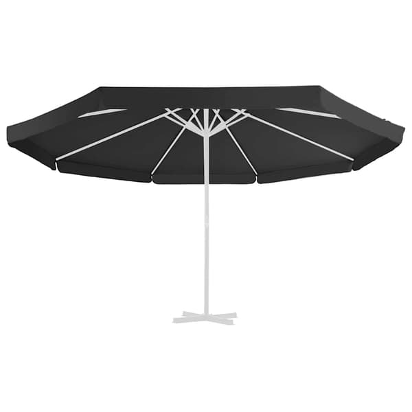 vidaXL haveparasolovertræk, sort, 500 cm