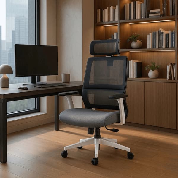 NICKI Ergonomisk Drejelig Kontorstol, Moderne Grå