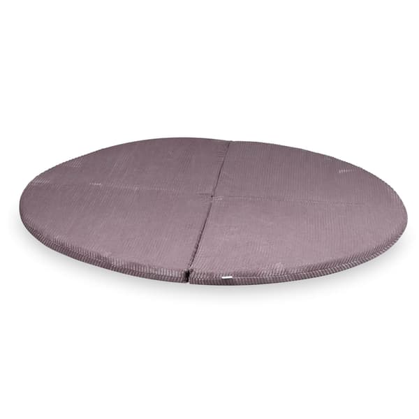 Rund vikmatta, diameter 160, Corduroy Lavendel