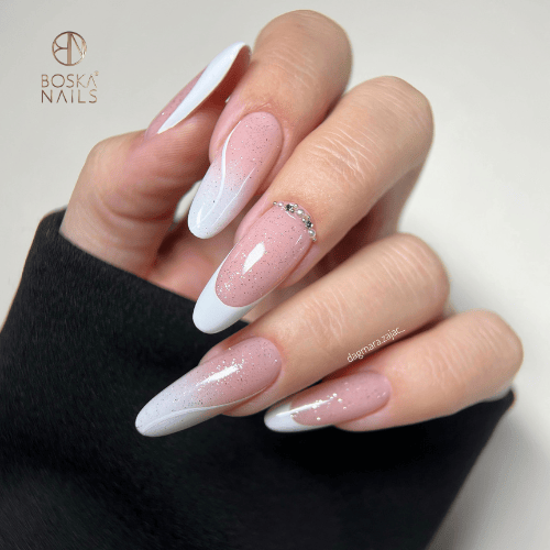 Boska Nails Picassini -kynsilakkageeli, valkoinen, 5 ml