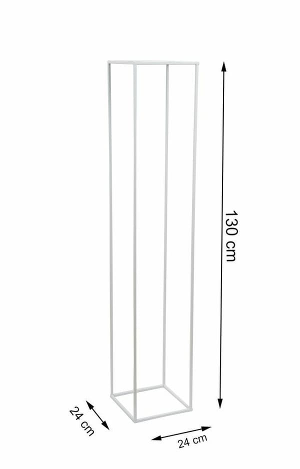 Vit modern stående blomställning 130 cm