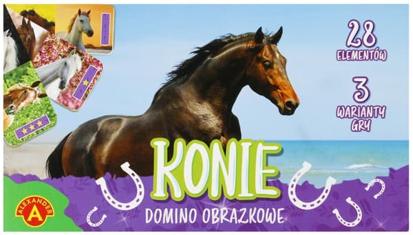 Kuvassa dominot - hevoset.
