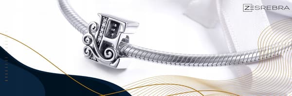 Berlocker bokstaven E silver 925 silver bokstavshänge pärla berlocker pr 925