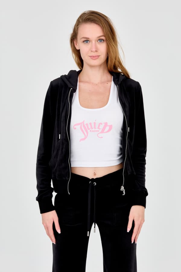 Juicy Couture sort dame Robertson hættetrøje M