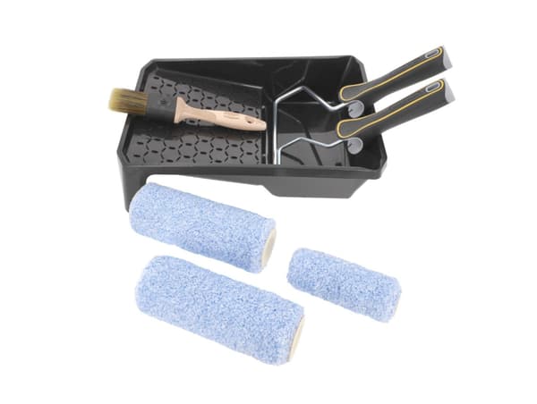 Hardy Select Micromix målarset - Litet bricka, pensel, 3 rollers