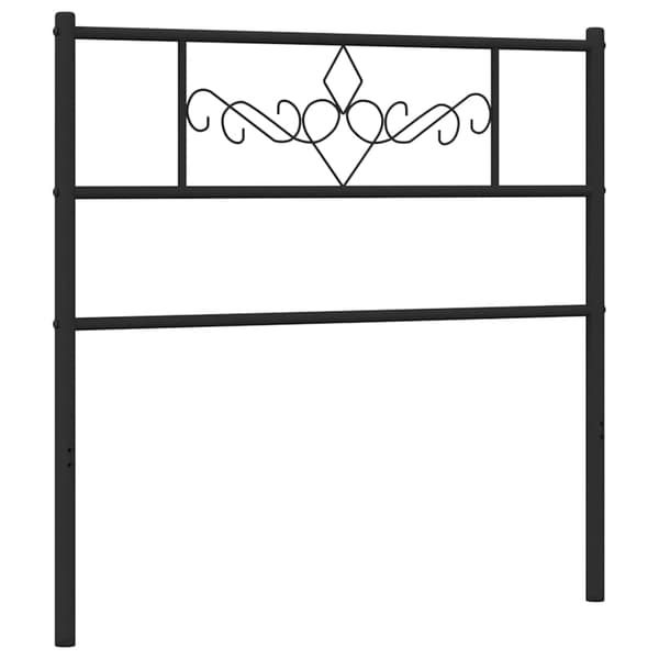 vidaXL metalsengegavl sort 75 cm